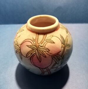 Vintage Japanese Porcelain Ware Vase Hand Painted 2.5" X 2.5